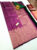 Pure Kanjivaram Fancy Silk Saree Violet Color w/ Blouse