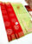 Latest Design Pure Soft Silks Saree Chilli Red w/ Light Green Color with Blouse