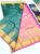 Mango Design Pure Soft Silk Sarees Green w/ Pink Color