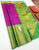 Latest Big Border Design Pure Soft Silks Saree Magenta w/ Green Color